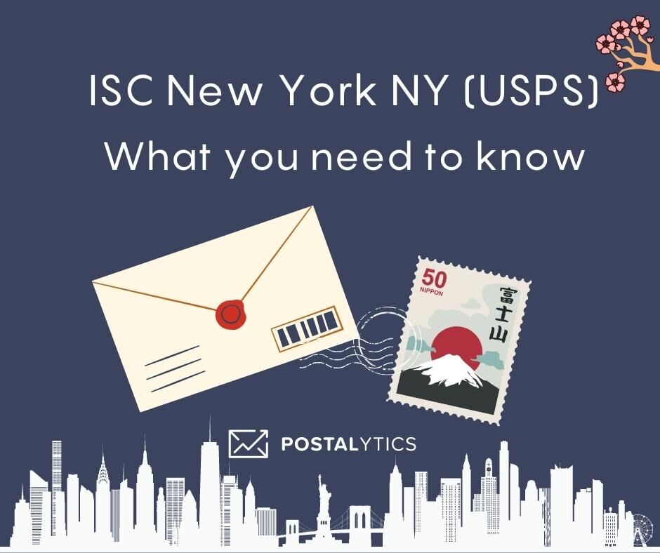 Envelope with postal information